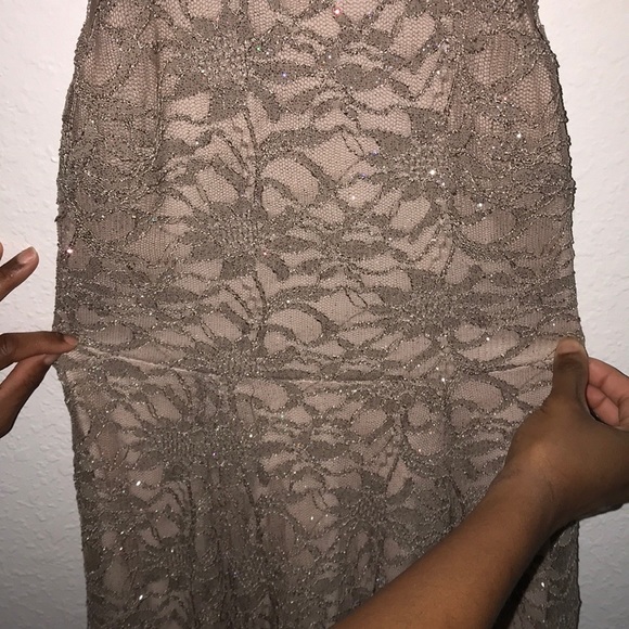 Rue 21 Gold Glitter Dress M - Picture 6 of 7